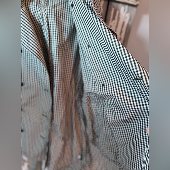 Lauren Ralph Lauren Black & White Gingham / Check  trench coat size 12 - Picture 6 of 12